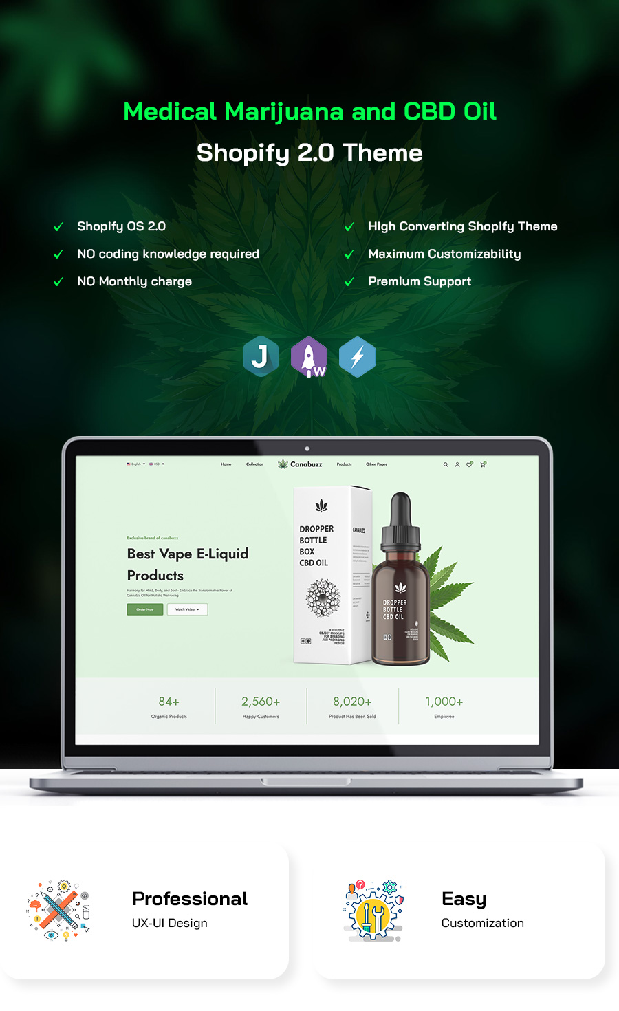 Canabuzz - Medical Marijuana and CBD Oil Shopify Theme