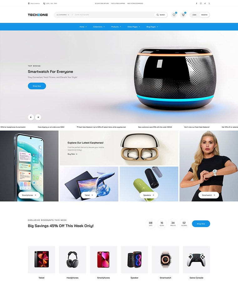 Electronics & Home Appliances Shopify Theme