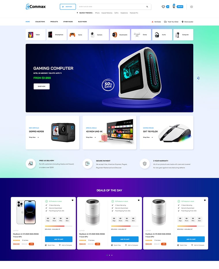 Electronics & Home Appliances Shopify Theme