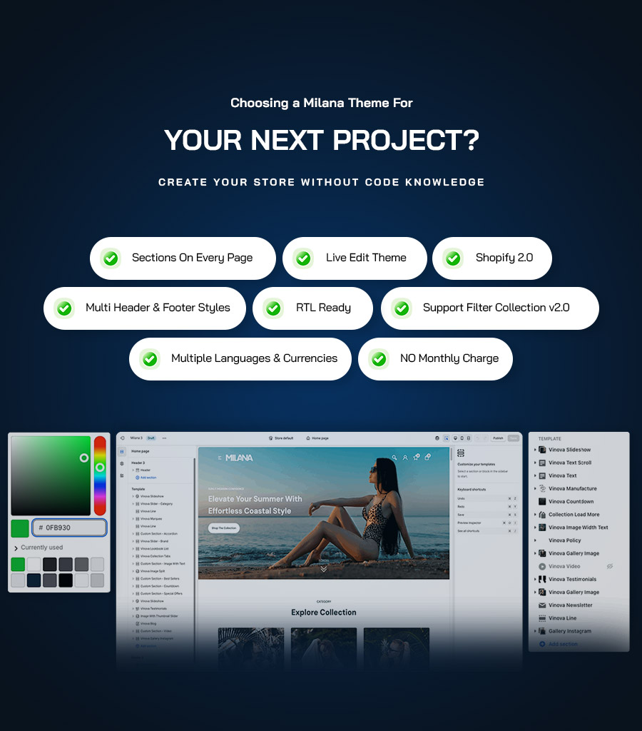 milana - Fashion Multipurpose Shopify Theme - 1