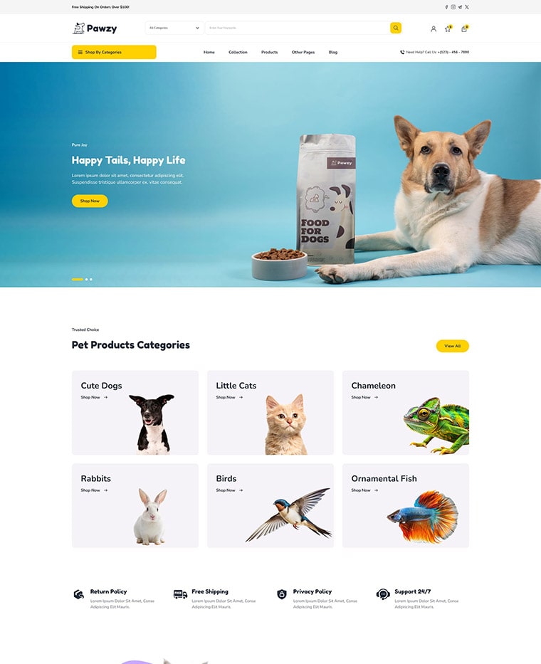 Pet Shop Shopify Theme