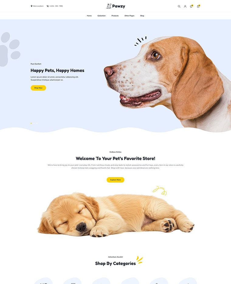 Pet Shop Shopify Theme