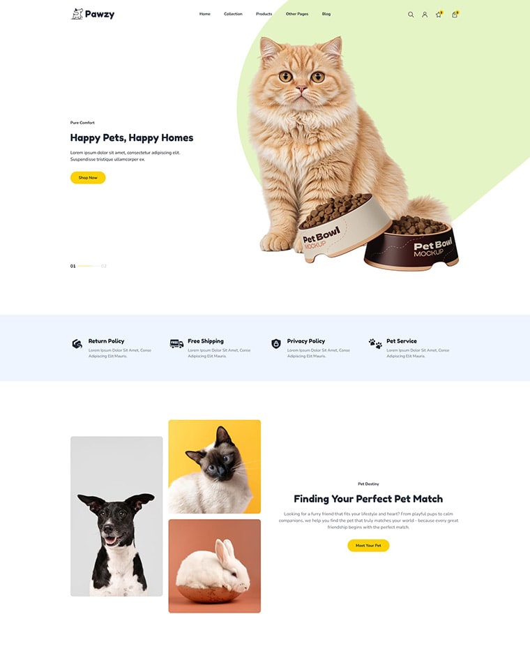 Pet Shop Shopify Theme