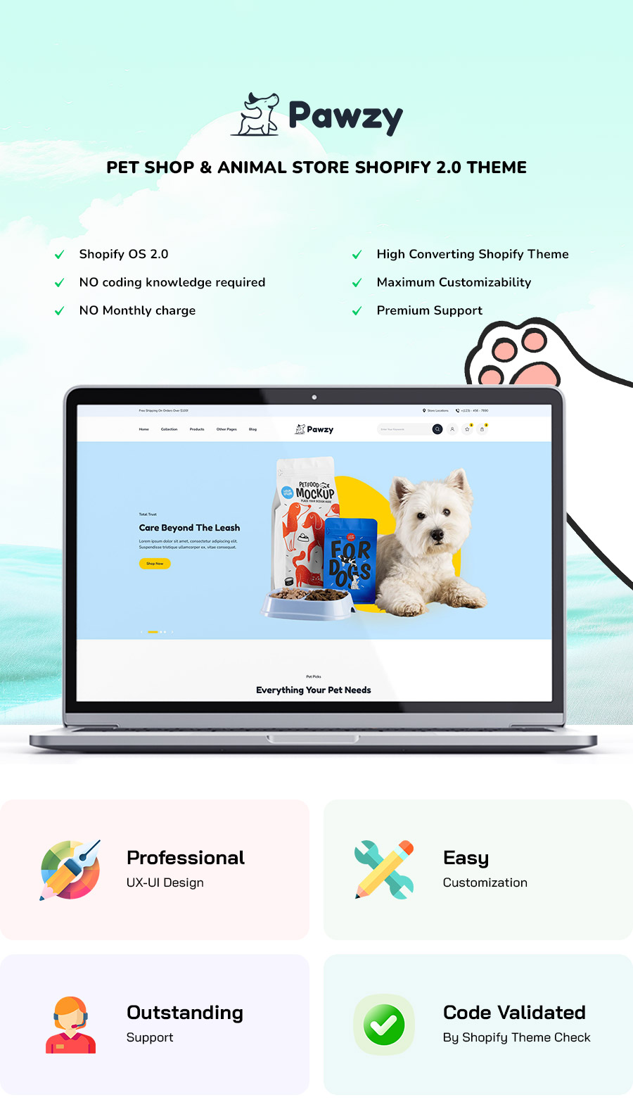 Pawzy - Pets & Animals Store Shopify Theme