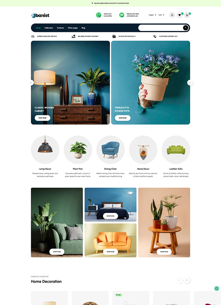 Furniture & Home Decor Shopify Theme