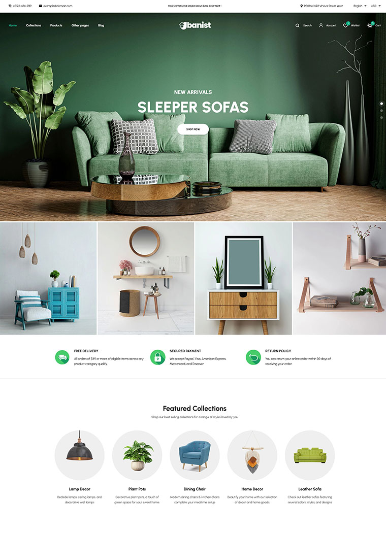 Furniture Home Decor Shopify Theme