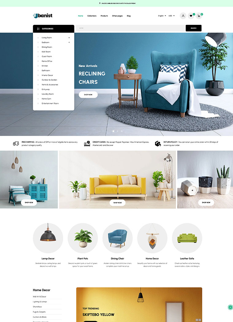 Furniture & Home Decor - Shopify