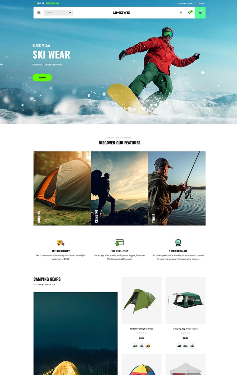 Camping & Outdoors Gears