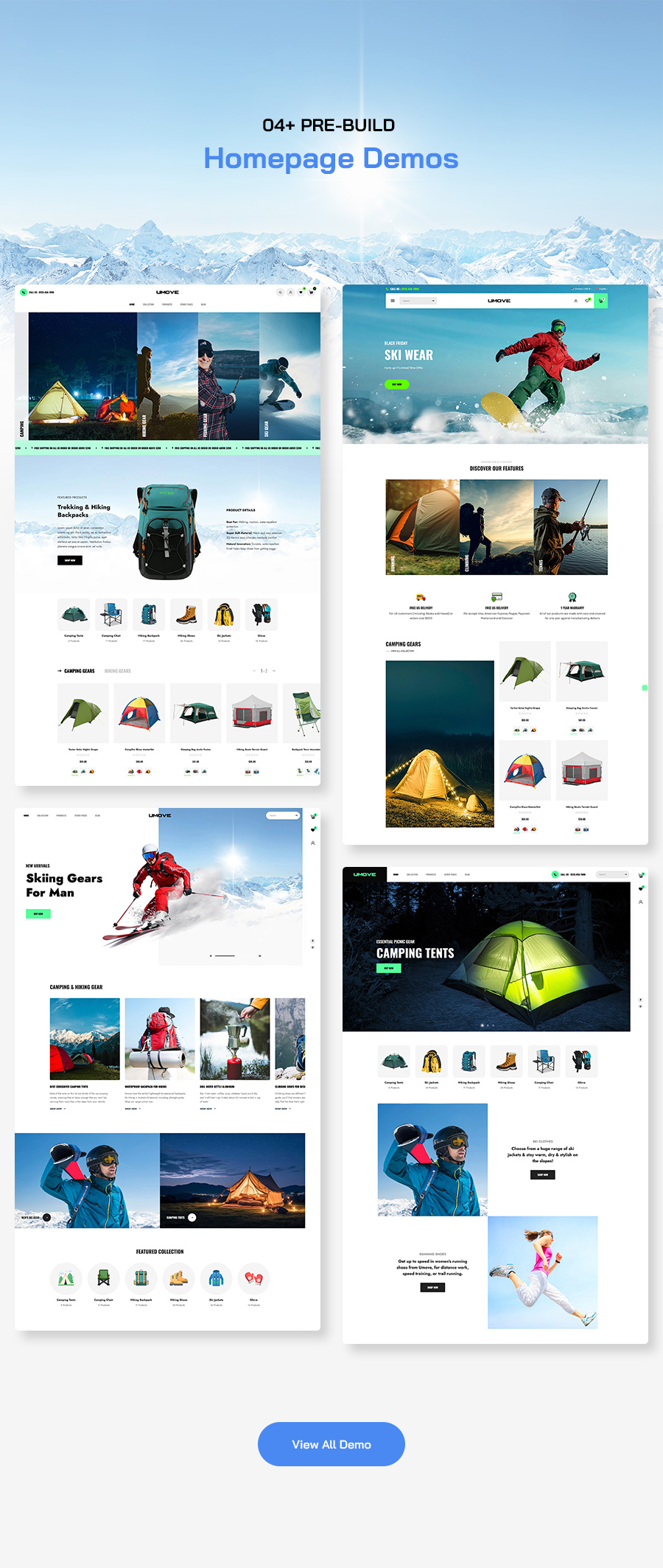 Umove - Camping & Outdoors Gears Shopify Theme Theme - 2